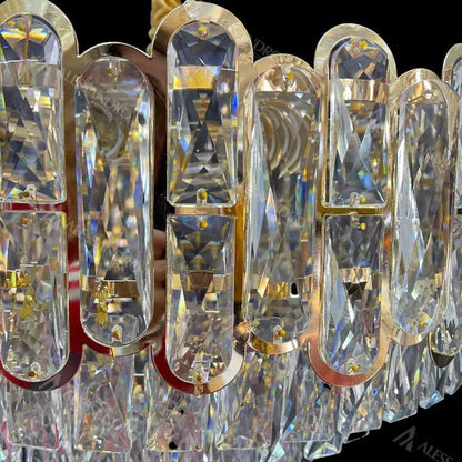 BAMSI 10x E27 Crystal πολυέλαιος διάμετρος 60cm χρυσό