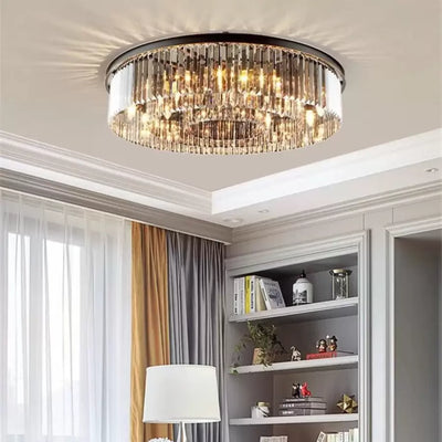 Πολυέλαιος Brady Crystal Ø60cm 18x E14 Μαύρος