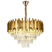 Πολυέλαιος Crystal Braxton 5x E27 Gold