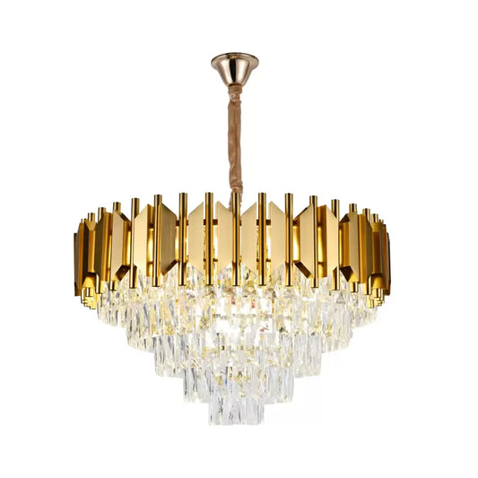 Πολυέλαιος Crystal Braylen 8x E27 60cm Χρυσή διάμετρο