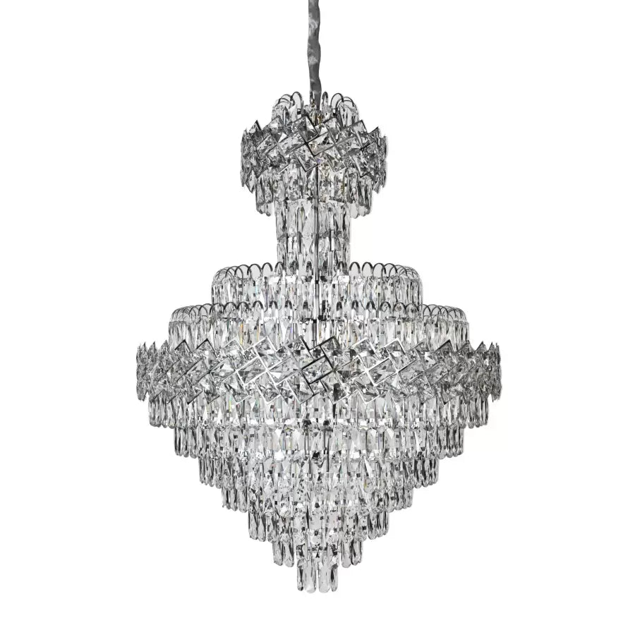 Crystal πολυέλαιος Joel 22x E27 Silver