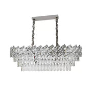 Crystal πολυέλαιος Windsor Regalis 10xe27, διάμετρο 85cm, γυαλιστερό χρώμιο, ρυθμιζόμενο ύψος