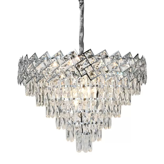Cristal Candelabra Jordan 10 x E27 Silver Cristal Candelabra Προεπιλεγμένος τίτλος Alessandro Design