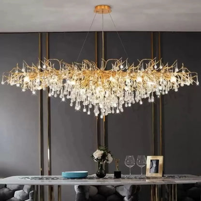 Πολυέλαιος Crystal Kaiser 13x G9 διάμετρος 120cm χρυσό