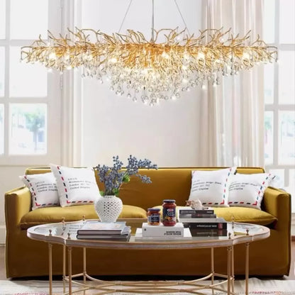 Πολυέλαιος Crystal Kaiser 13x G9 διάμετρος 120cm χρυσό