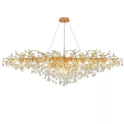 Πολυέλαιος Crystal Kaiser 13x G9 διάμετρος 120cm χρυσό