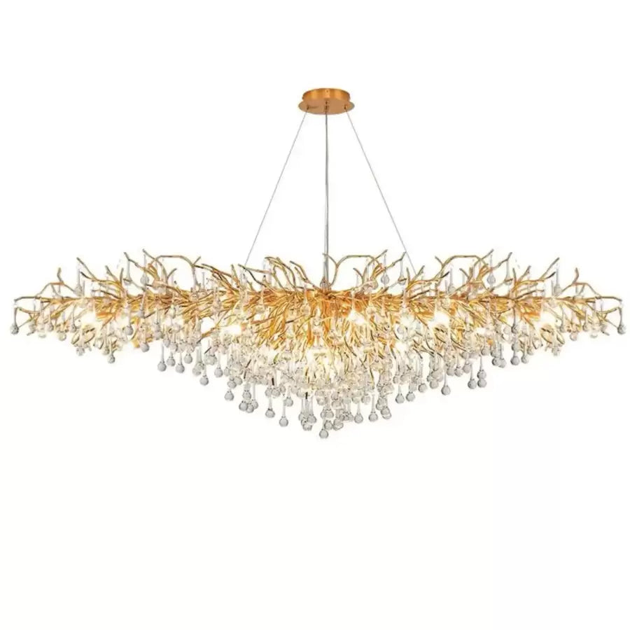 Πολυέλαιος Crystal Kaiser 13x G9 διάμετρος 120cm χρυσό