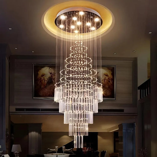 Crystal πολυέλαιος LED 80W 80cm χρυσό