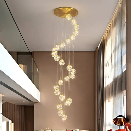 Πολυέλαιος Crystal LED Ismini Golden