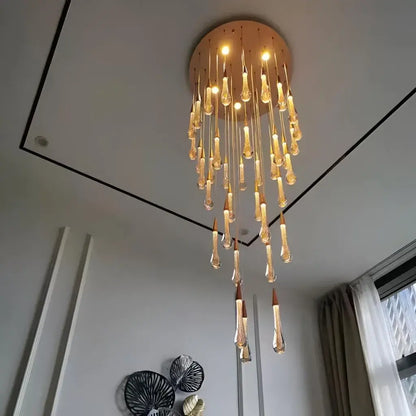 Πολυέλαιος Crystal LED 60W Iustinian διάμετρο 60cm χρυσό