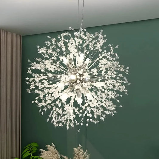 Crystal πολυέλαιος Schönbrunn, 12x G9, διάμετρος 60cm, γυαλιστερό χρώμιο, σύγχρονη κομψότητα