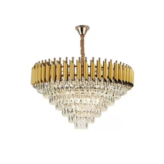 Πολυέλαιος Crystal Russell 12x E27 Golden