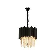 Crystal Blois Petito 3xe14 πολυέλαιος, διάμετρο 30cm, μαύρο, ρυθμιζόμενο ύψος