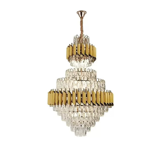 Πολυέλαιος Crystal Ryland 13x E27 Golden
