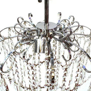 Cristal πολυέλαιος Ego 5x E27, διάμετρος 47cm, γυαλιστερό χρώμιο
