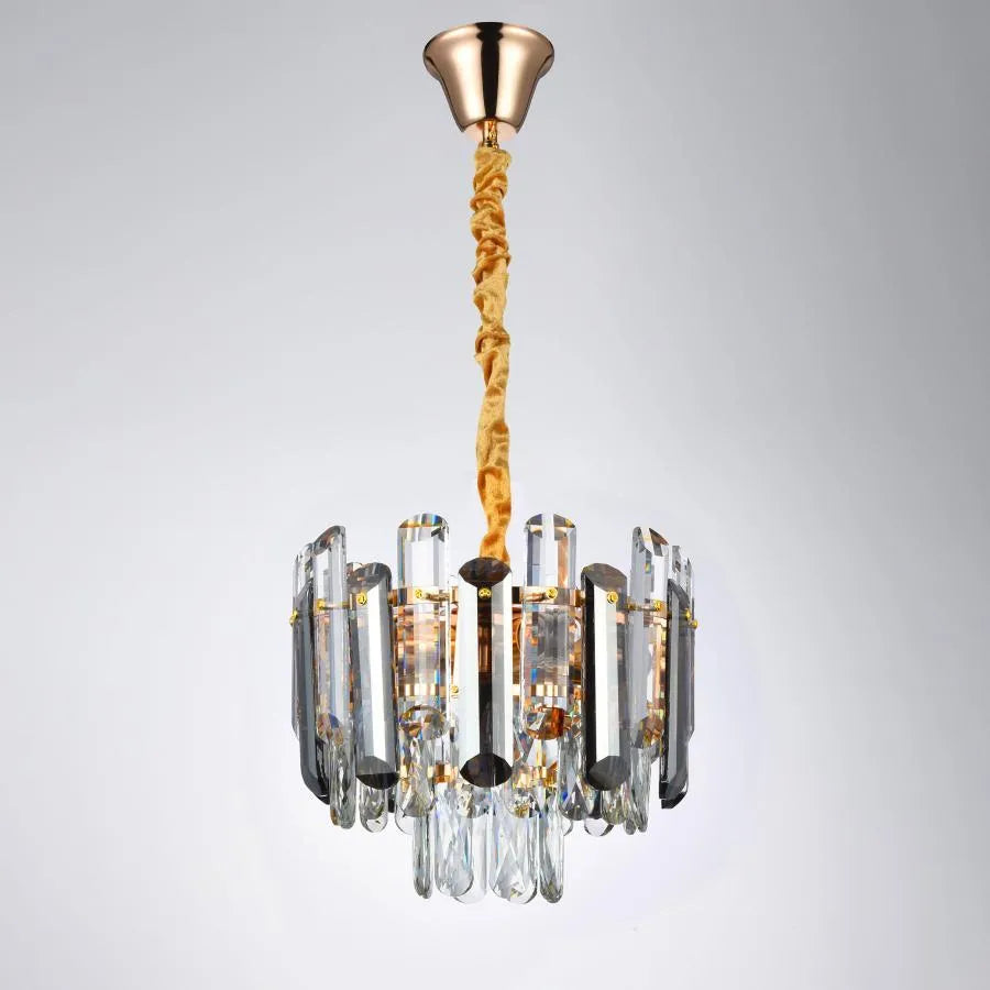Πολυέλαιος Eran 4*E27, Metal and Crystal, Golden