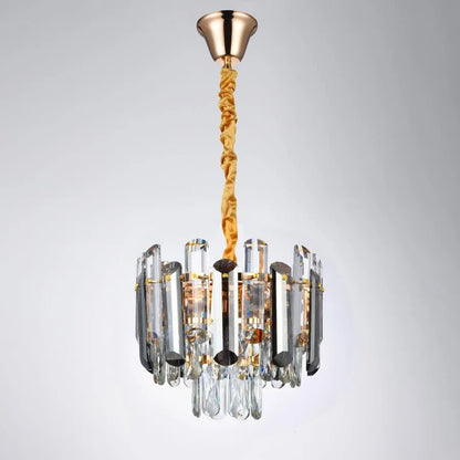 Πολυέλαιος Eran 4*E27, Metal and Crystal, Golden