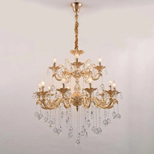 Candelabra Hasan 15x E14 Gold Classic Candelabra Προεπιλεγμένος τίτλος Alessandro Design