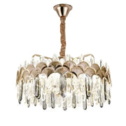 Crystal LED πολυέλαιος με τηλεχειριστήριο Gregory 188W Dimable Gold