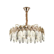 Crystal LED πολυέλαιου LED με τηλεχειριστήριο Griffin 244W Dimable Gold