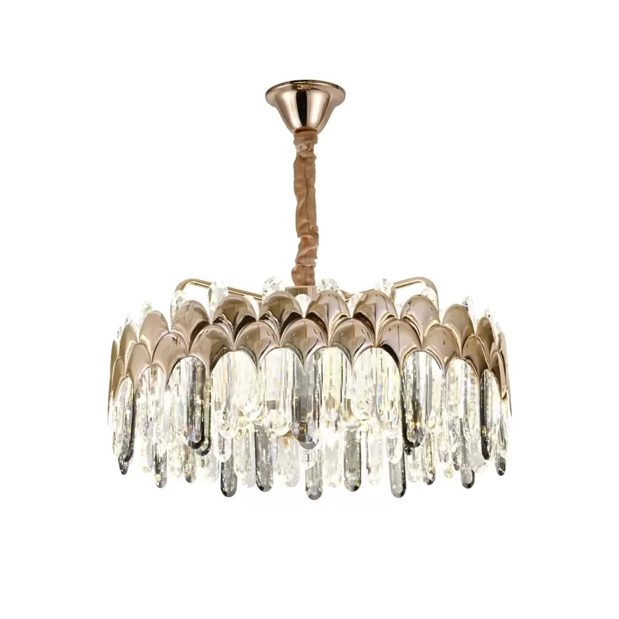 Crystal LED πολυέλαιου LED με τηλεχειριστήριο Griffin 244W Dimable Gold