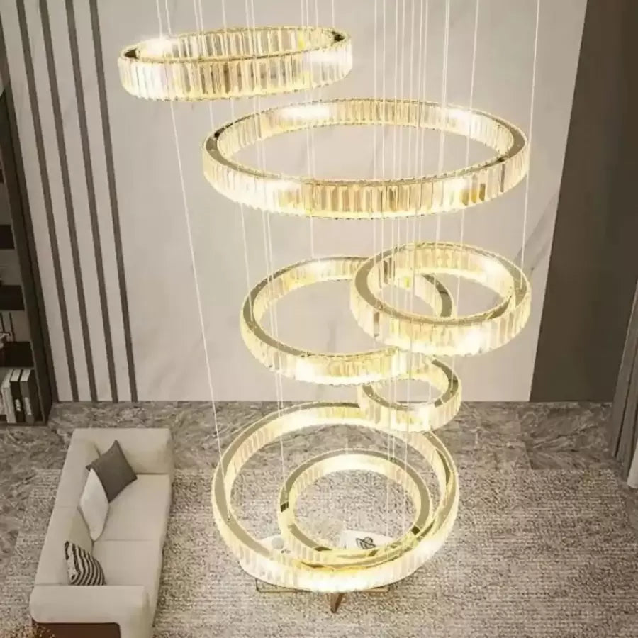 LED Crystal chandelier με το Silver Remote του Messiah 128W