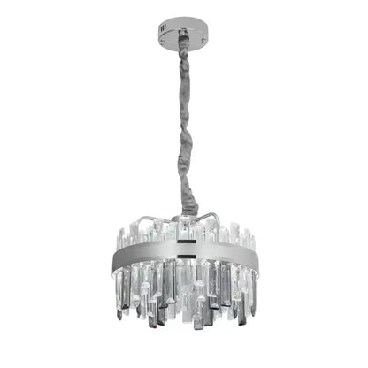 Crystal LED πολυέλαιος με Miguel 92W Dimable Silver Remote