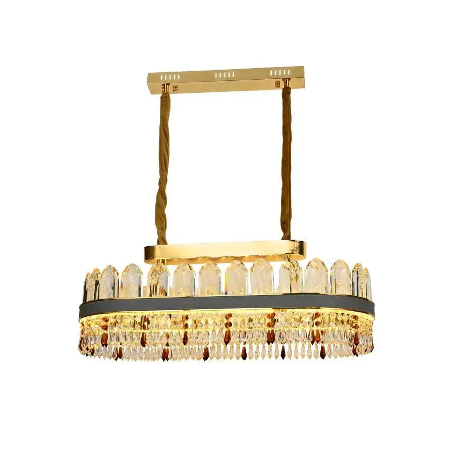 LED Pollux πολυέλαιος με τηλεχειριστήριο, 156W, διάμετρο 80cm, χρυσό, κρύσταλλο, ασταθές