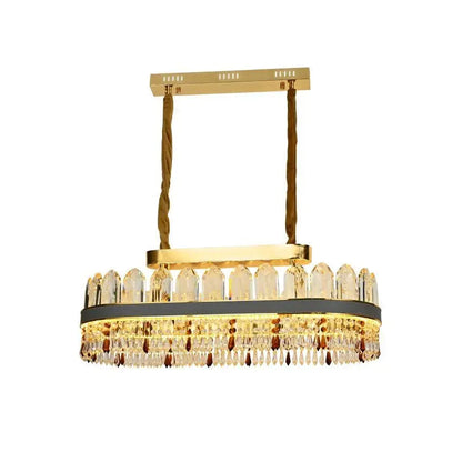 LED Pollux πολυέλαιος με τηλεχειριστήριο, 156W, διάμετρο 80cm, χρυσό, κρύσταλλο, ασταθές
