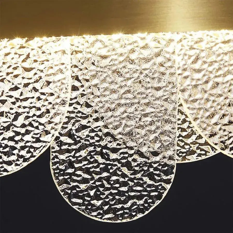 LED πολυέλαιος με τηλεχειριστήριο Alonzo 93W Dimable 60cm Χρυσή διάμετρο