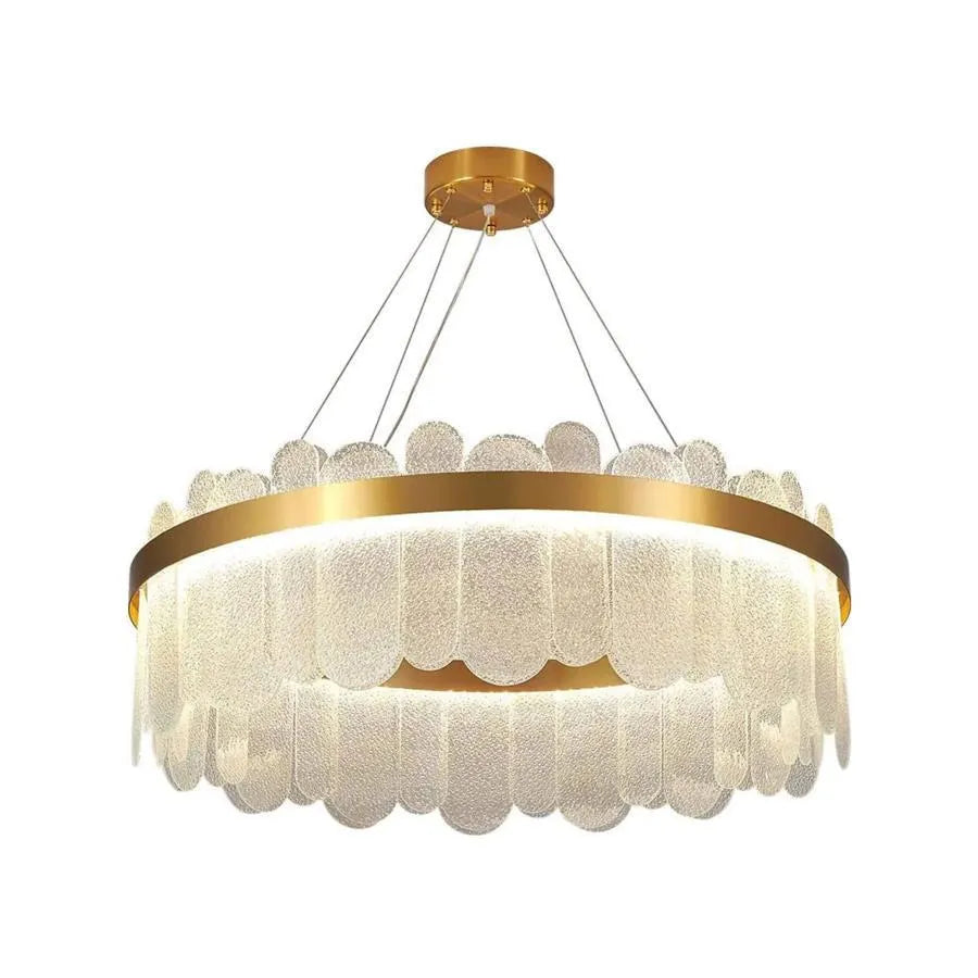 LED πολυέλαιος με τηλεχειριστήριο Alvaro 128W Dimable Gold