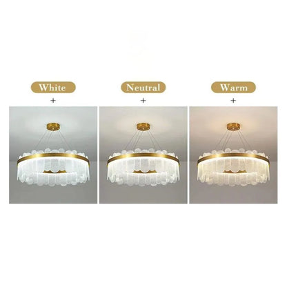LED πολυέλαιος με τηλεχειριστήριο Alvaro 128W Dimable Gold