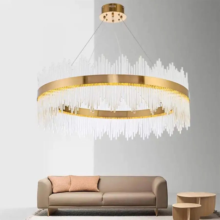 LED πολυέλαιος με Gonzalo 98W Golden Gonzalo Remote