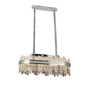 LED Crystal πολυέλαιος με τηλεχειριστήριο Morgan 140W Silver