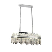 LED Crystal πολυέλαιος με τηλεχειριστήριο Morgan 140W Silver