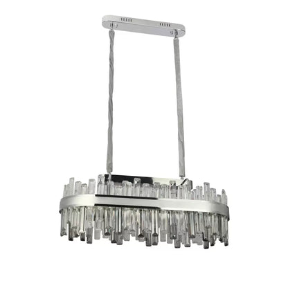 LED Crystal πολυέλαιος με τηλεχειριστήριο Morgan 140W Silver
