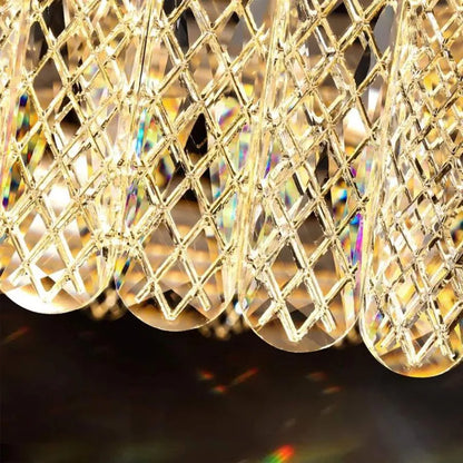 LED πολυέλαιος με τηλεχειριστήριο Vzareef 80W, Golden