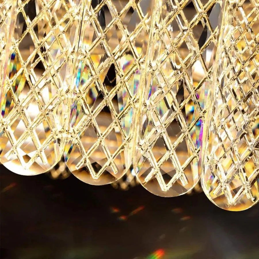 LED πολυέλαιος με τηλεχειριστήριο Vzareef 80W, Golden