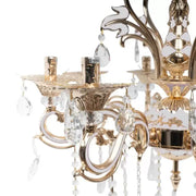 Ludovico Chandelier, 8*E14, χρυσός, μέταλλο και κρύσταλλο