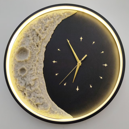 Luna Διακοσμητικό φωτιστικό τοίχου LED 83W Διάμετρος 120CM Κρύο/Ουδέτερο/Ζεστό φως Μαύρο