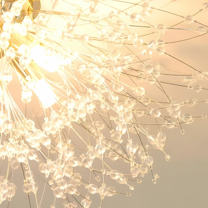 Rondo Vivace Crystal Chandelier, 8x G9, 60cm, Golden