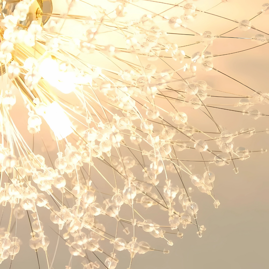 Rondo Vivace Crystal Chandelier, 8x G9, 60cm, Golden