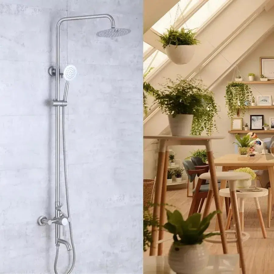Shower column, stainless steel 304, satin, ly003