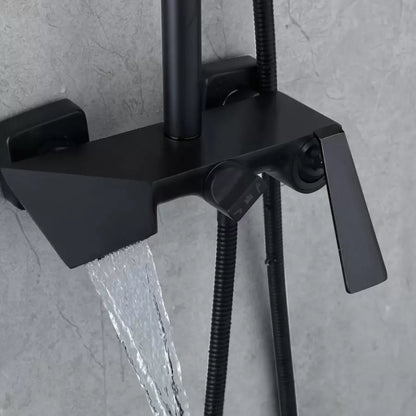 Στήλη ντους, υγιεινό ορείχαλκο, μαύρο, 6720h