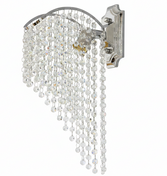 Φωτιστικό Cristal Ander 1x E14 Glossy Chrome