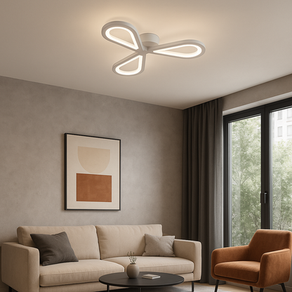 Πολυέλαιος LED AURALIUS 18W, 3 Πέταλα, Neutral light, 4000K, Λευκό