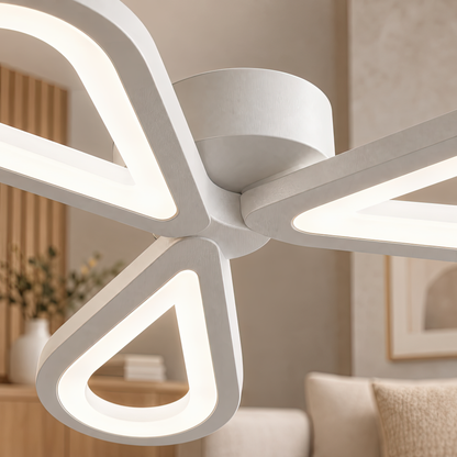 Πολυέλαιος LED AURALIUS 18W, 3 Πέταλα, Neutral light, 4000K, Λευκό