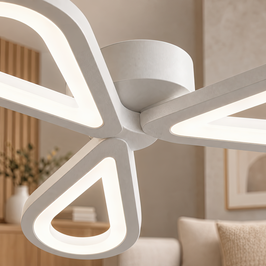 Πολυέλαιος LED AURALIUS 18W, 3 Πέταλα, Neutral light, 4000K, Λευκό