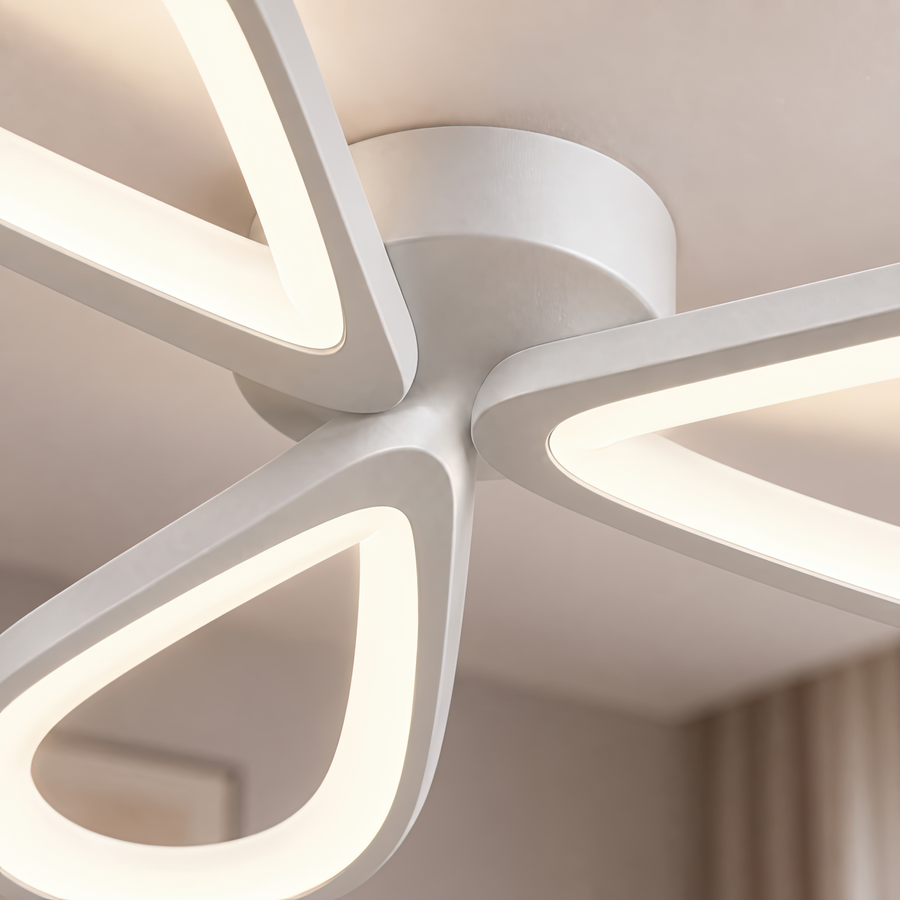 Πολυέλαιος LED AURALIUS 18W, 3 Πέταλα, Neutral light, 4000K, Λευκό
