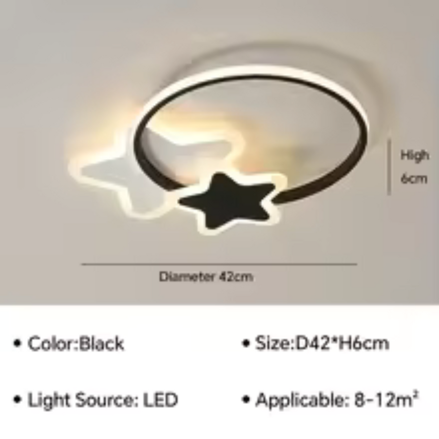 LED Lulus με τηλεχειριστήριο Sandrina Sandrina 106w μαύρο και άσπρο